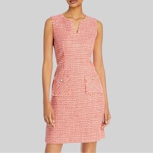 Karl Lagerfeld sleeveless tweed pocket dress
